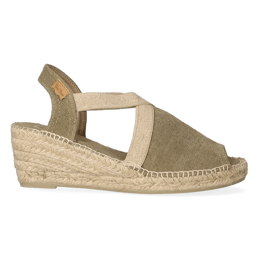 Breda-V Dames Espadrilles Caqui Vintage