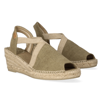Breda-V Dames Espadrilles Caqui Vintage