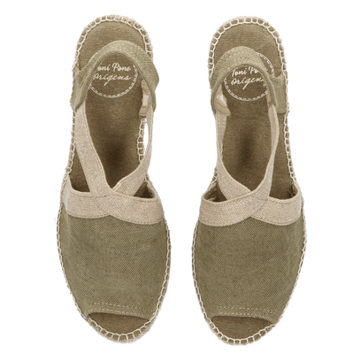 Breda-V Dames Espadrilles Caqui Vintage