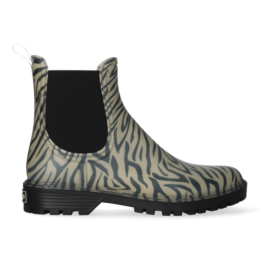 Calvi Dames Regenboots Zebra