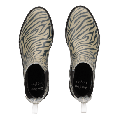 Calvi Dames Regenboots Zebra