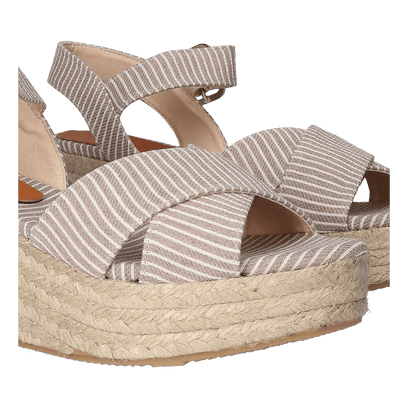 Clara-SM Dames Espadrilles Beige