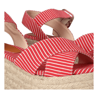 Clara-SM Dames Espadrilles Vermell