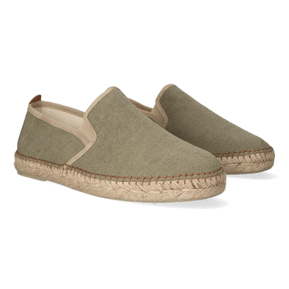 Dallas Canvas Heren Espadrilles Caqui
