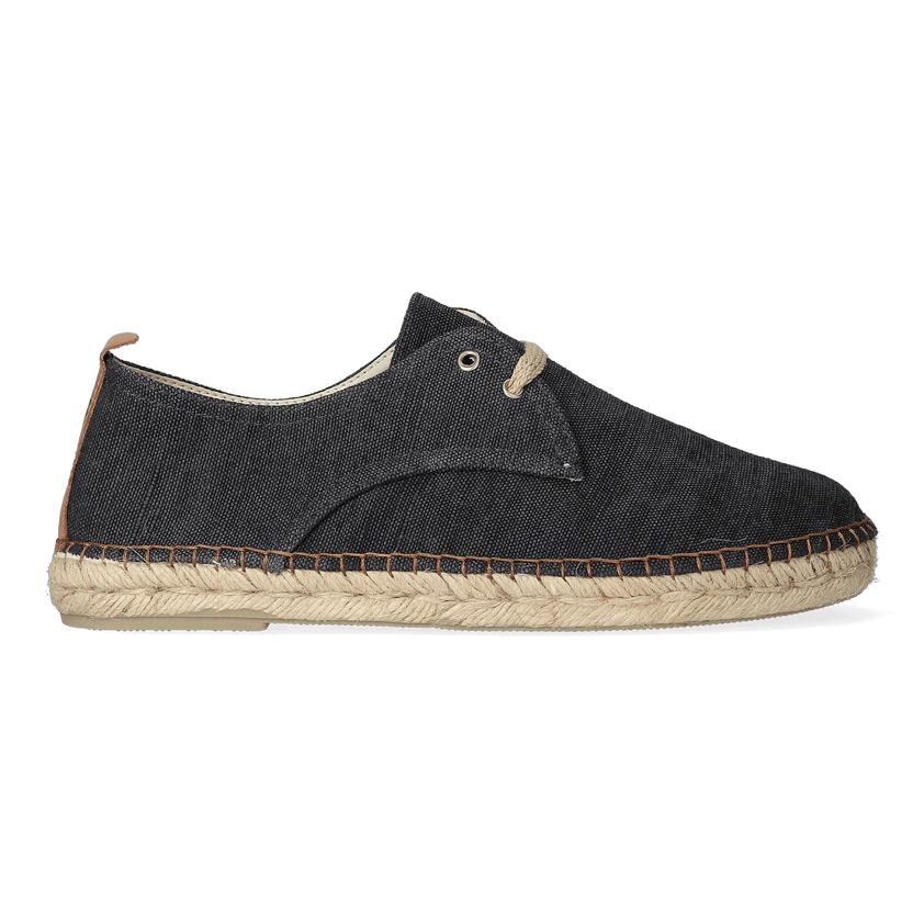Dixon Canvas Heren Espadrilles Negre