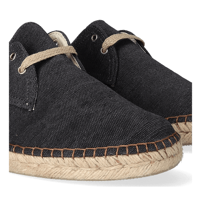 Dixon Canvas Heren Espadrilles Negre