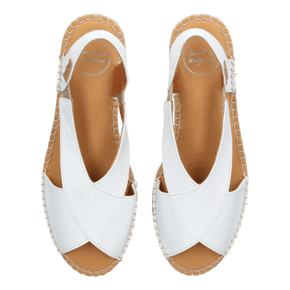 Elda-P Dames Espadrilles Blanc