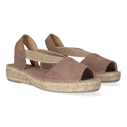 Ella Dames Espadrilles Taupe
