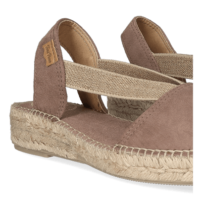 Ella Dames Espadrilles Taupe