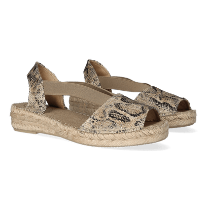 Estel-MB Dames Espadrilles Taupe