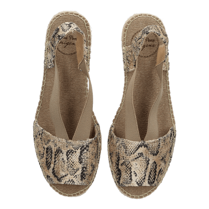 Estel-MB Dames Espadrilles Taupe