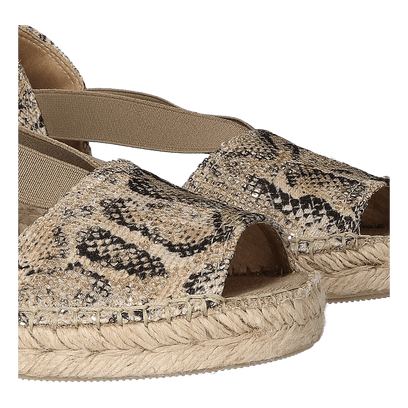 Estel-MB Dames Espadrilles Taupe