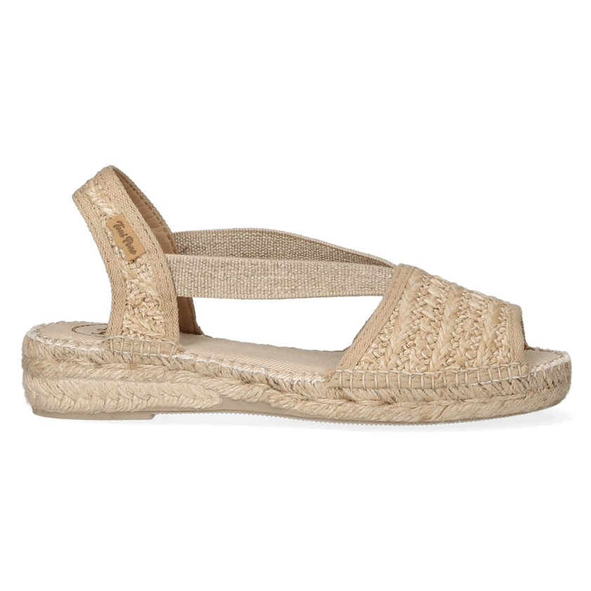 Estel-NZ Dames Espadrilles Natural