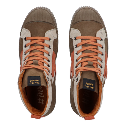 Gales-SY Dames Veterboots Taupe