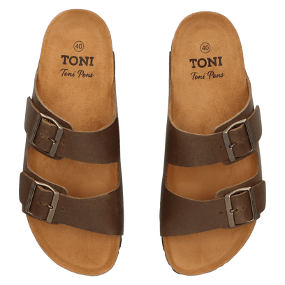 Ger-PE Heren Slippers Caqui