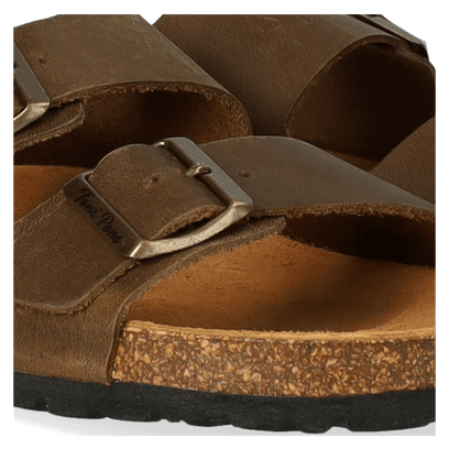 Ger-PE Heren Slippers Caqui