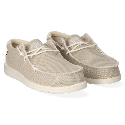 Wally Braided Heren Instappers Off White