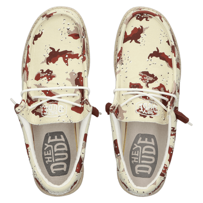 Wally Camouflage Heren Instappers Desert Camo
