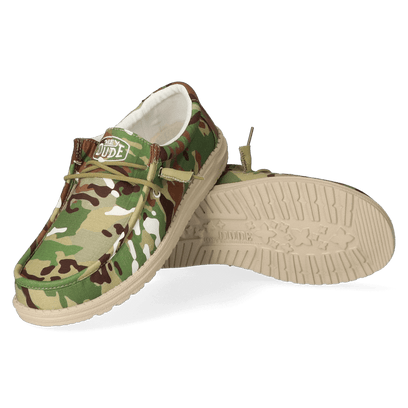 Wally Camouflage Heren Instappers Multi Camo
