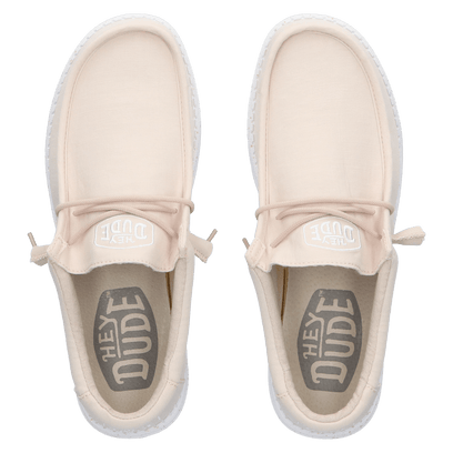 Wally Slub Canvas Heren Instappers Natural