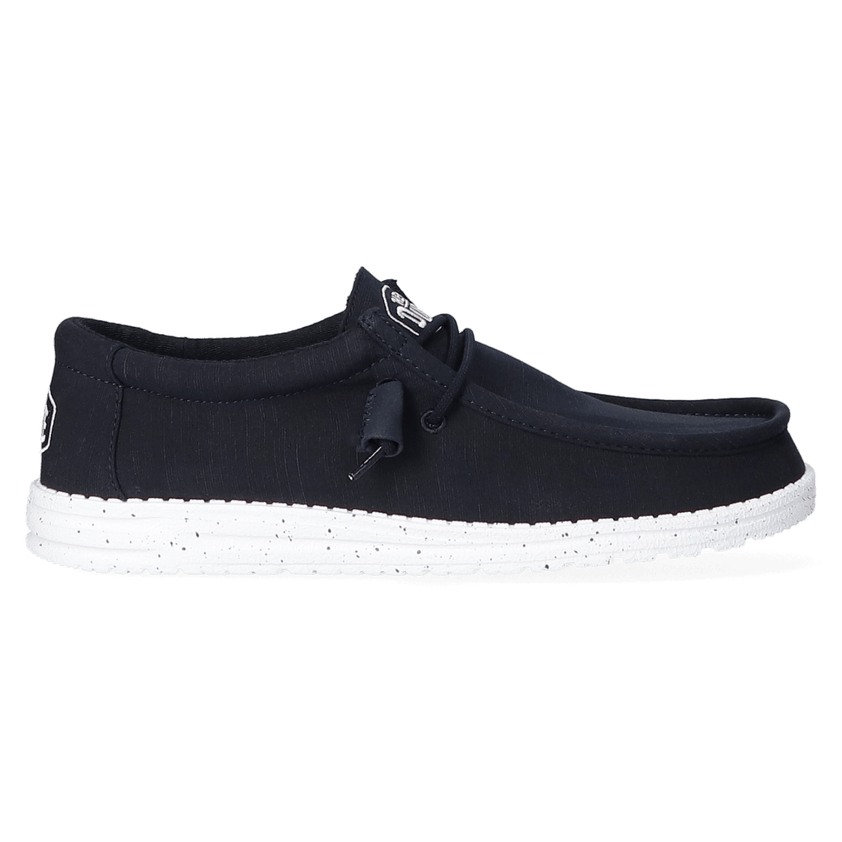 Wally Slub Canvas Heren Instappers Navy