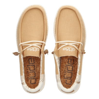 Wally Linen Natural Heren Instappers Ocra