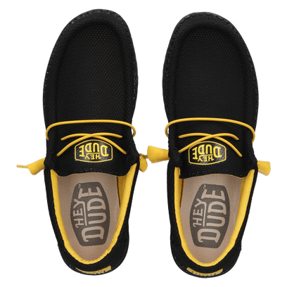 Wally Sox Heren Instappers Black/Yellow
