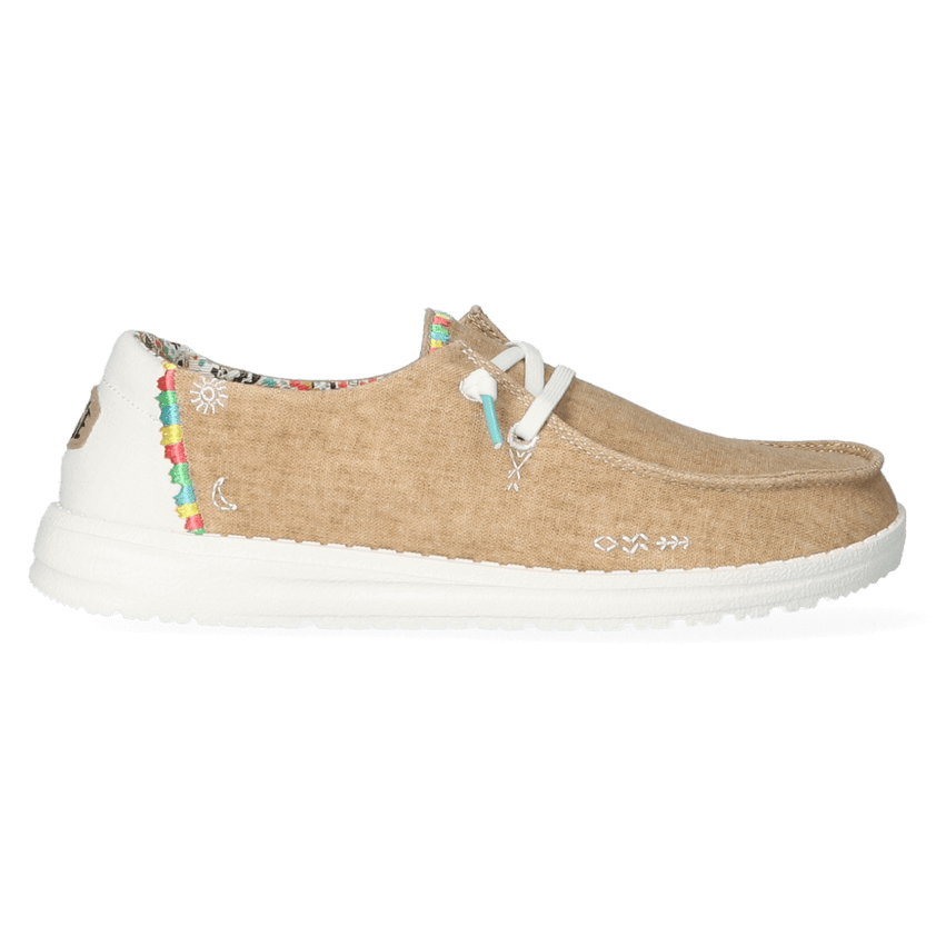 Wendy Boho Dames Instappers Sand
