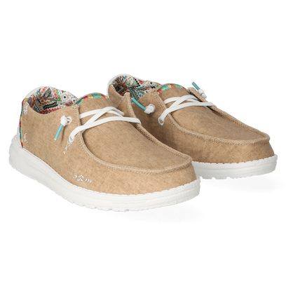 Wendy Boho Dames Instappers Sand