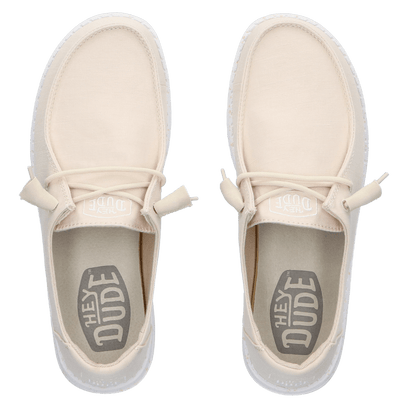 Wendy Slub Canvas Dames Instappers Natural