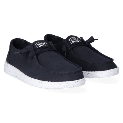 Wendy Slub Canvas Dames Instappers Navy