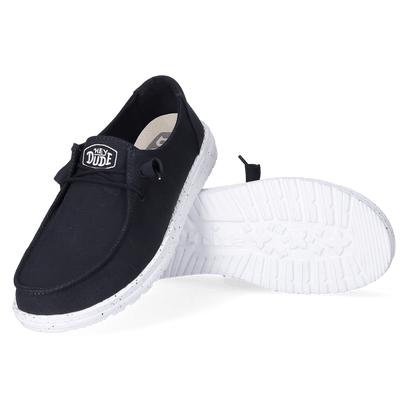 Wendy Slub Canvas Dames Instappers Navy