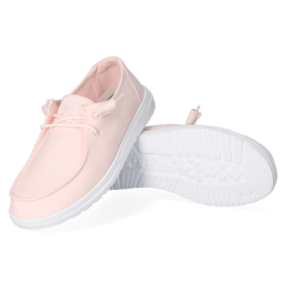 Wendy Slub Canvas Dames Instappers Pink