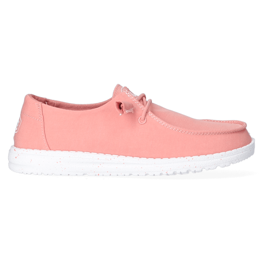 Wendy Slub Canvas Dames Instappers Terracotta