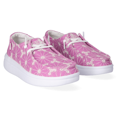 Wendy Rise Eyelet Dames Instappers Violet