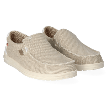 Mikka Braided Heren Instappers Off White