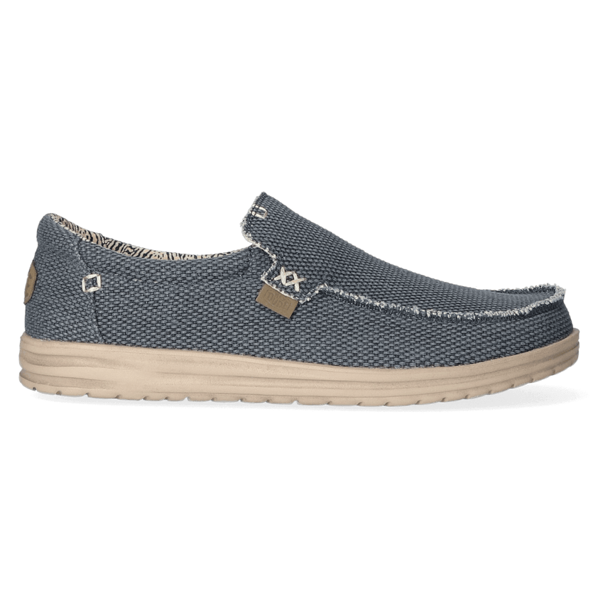 Mikka Braided Heren Instappers Deep Blue