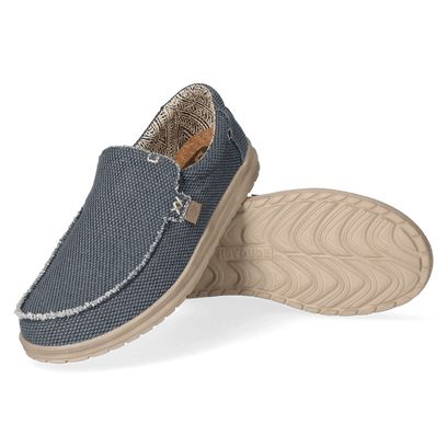 Mikka Braided Heren Instappers Deep Blue