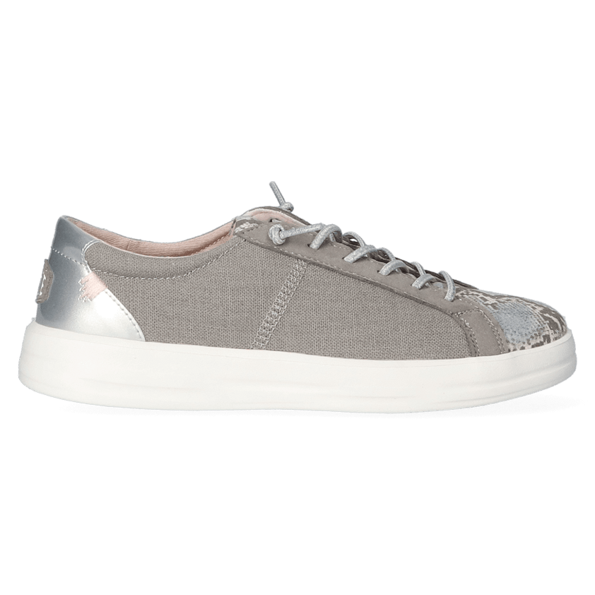 Karina Dames Sneakers Silver Python