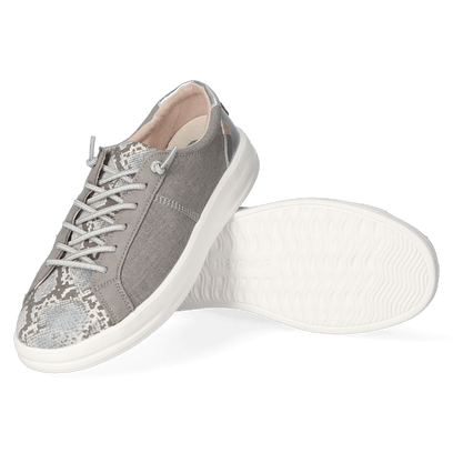 Karina Dames Sneakers Silver Python