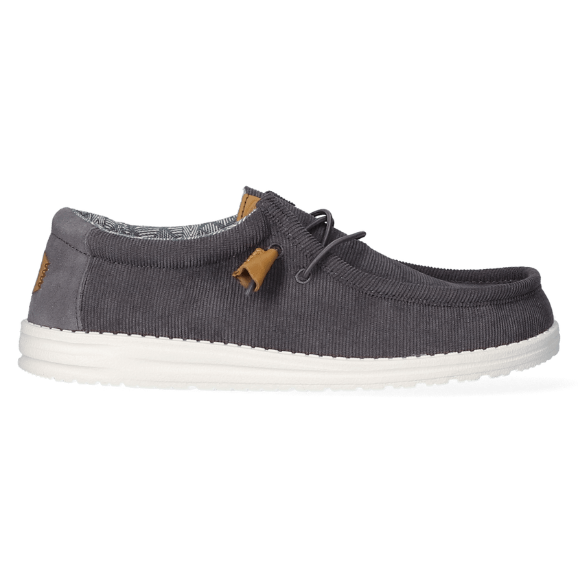 Wally Corduroy Heren Instappers Charcoal
