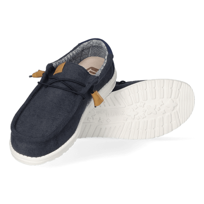 Wally Corduroy Heren Instappers Navy