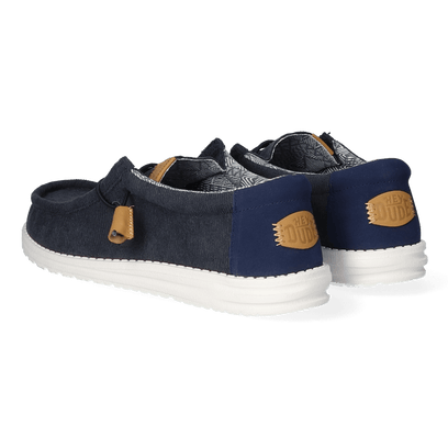 Wally Corduroy Heren Instappers Navy