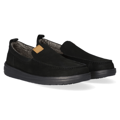 Wally Grip Moc Craft Leather Heren Mocassins Black