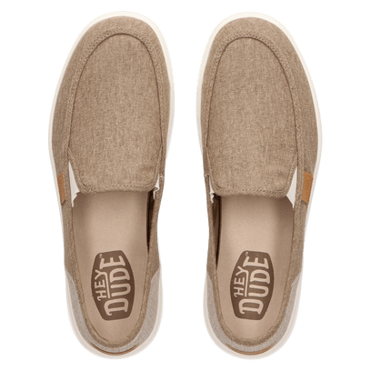 Sunapee Craft Linen Heren Instappers Olive