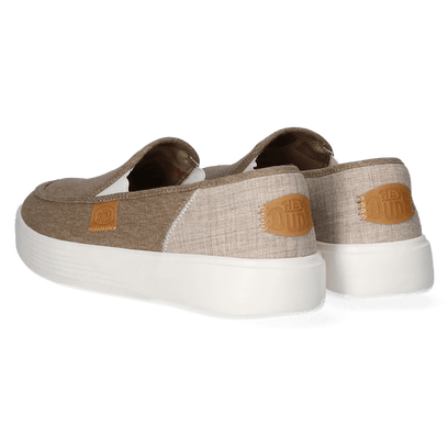 Sunapee Craft Linen Heren Instappers Olive