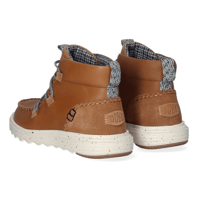 Reyes Leather Dames Boots Tobacco Brown