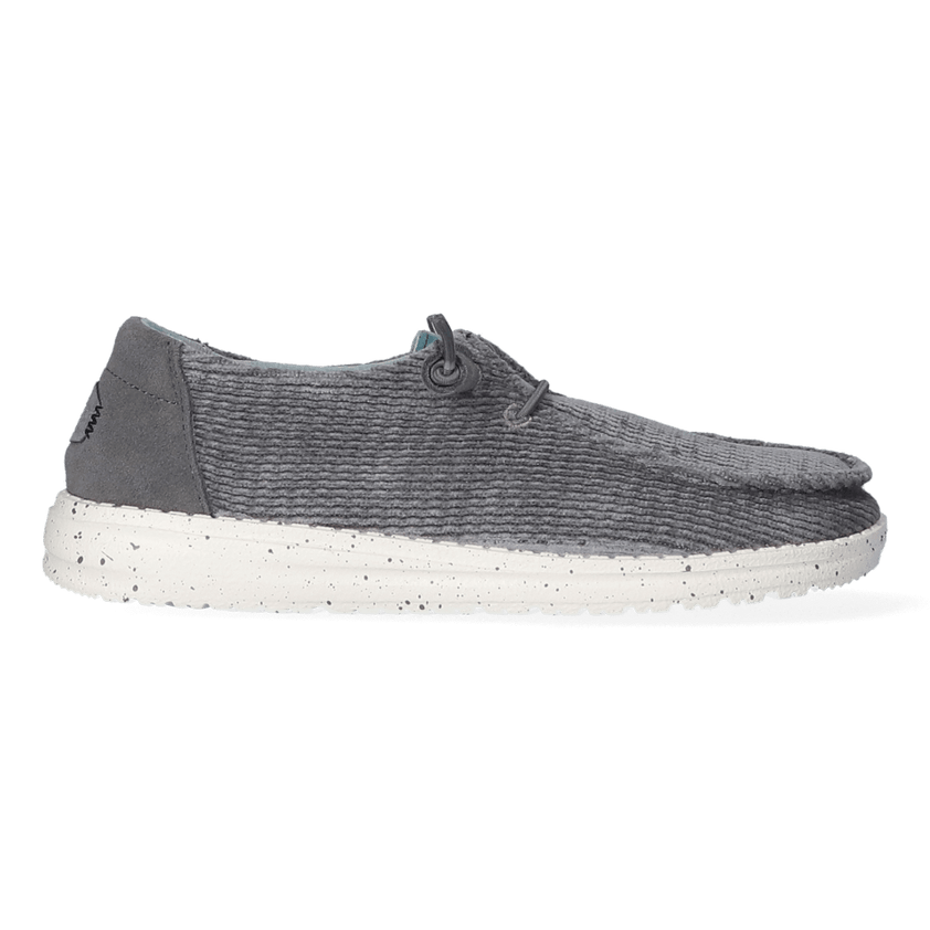 Wendy Wave Corduroy Dames Instappers Charcoal