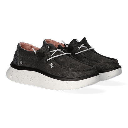 Wendy Peak Chambray Dames Instappers Black