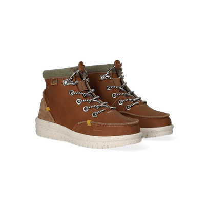 Bradley Youth Leather Boots Walnut